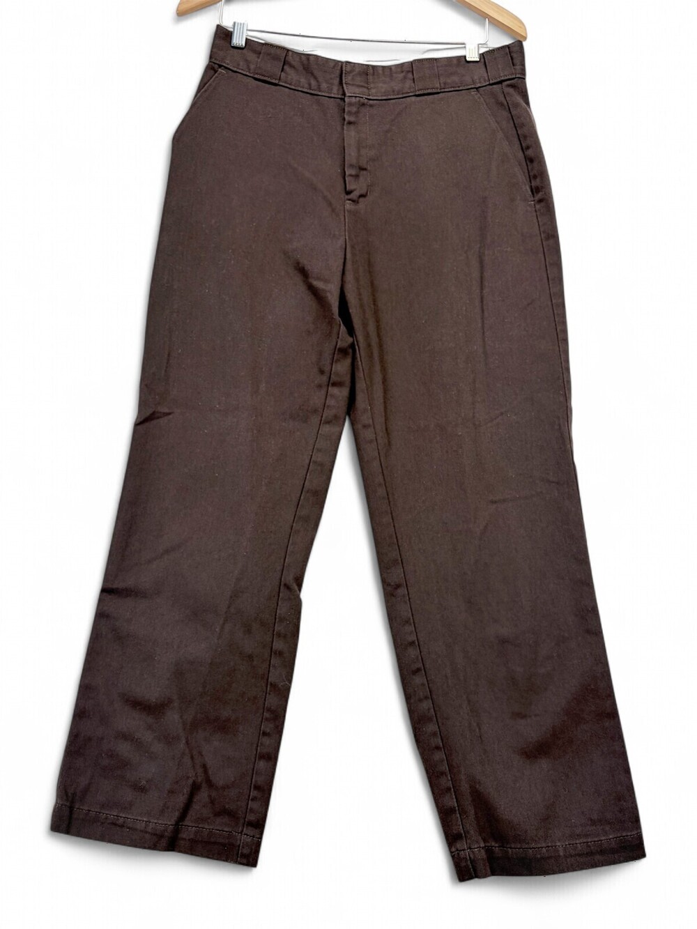 Dickies Womens Straight Leg Trousers Brown Size 8 FP876SCB Workwear Pants